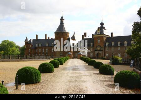 Blick auf die Wasserburg Anholt in Deutschland Stockfoto