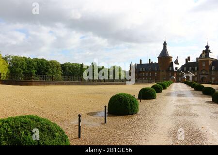 Blick auf die Wasserburg Anholt in Deutschland Stockfoto