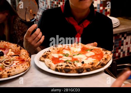 Chilenische italienische Pizza Stockfoto