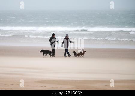 Stürmischer Tag in der Budre Bay Stockfoto