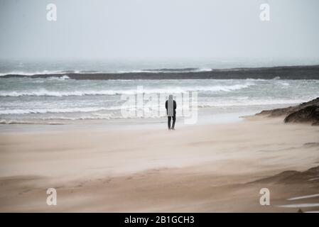 Stürmischer Tag in der Budre Bay Stockfoto