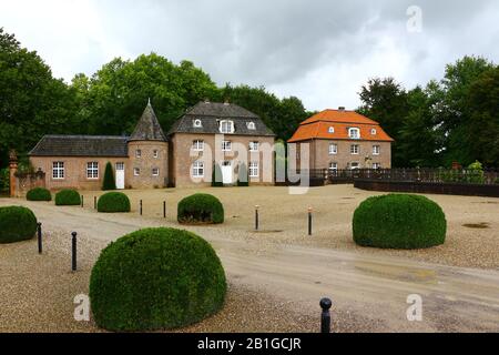 Blick auf die Wasserburg Anholt in Deutschland Stockfoto