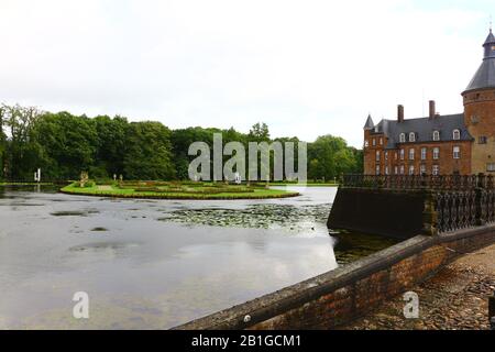 Blick auf die Wasserburg Anholt in Deutschland Stockfoto