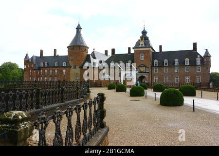 Blick auf die Wasserburg Anholt in Deutschland Stockfoto