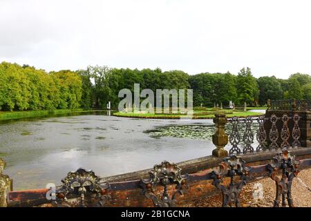 Blick auf die Wasserburg Anholt in Deutschland Stockfoto