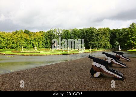 Blick auf die Wasserburg Anholt in Deutschland Stockfoto