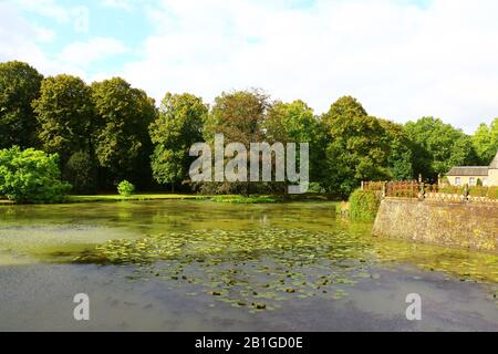 Blick auf die Wasserburg Anholt in Deutschland Stockfoto