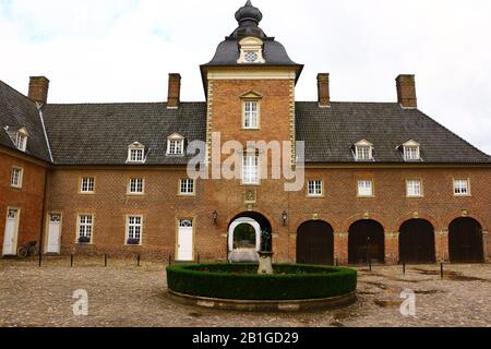 Blick auf die Wasserburg Anholt in Deutschland Stockfoto