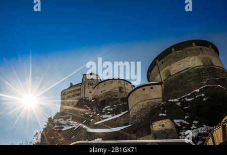 Blick auf die Festung Kuftstein, Kufstein Österreich Stockfoto