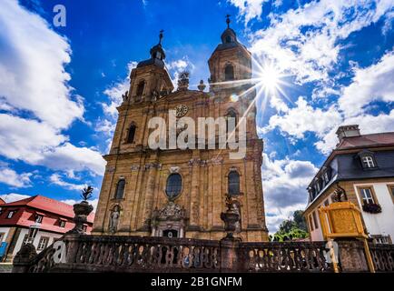 Blick auf die Basilika Goessweinstein in Oberfranken, Bayern in Deutschland Stockfoto