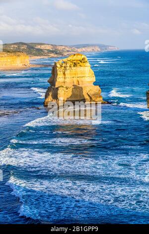 Die Zwölf Apostel bei Sonnenuntergang. Great Ocean Road, Victoria, Australien Stockfoto