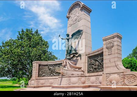 Das staatliche Denkmal von Missouri im Vicksburg National Military Park ehrt diejenigen, die im Bürgerkrieg in Vicksburg, Mississippi, gekämpft haben. Stockfoto