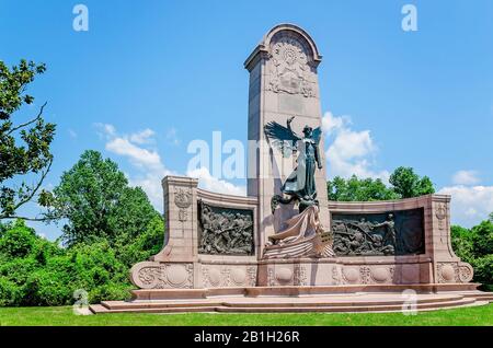 Das staatliche Denkmal von Missouri im Vicksburg National Military Park ehrt diejenigen, die im Bürgerkrieg in Vicksburg, Mississippi, gekämpft haben. Stockfoto