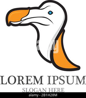 Dodo Bird Logo und Symbol Vector Icon Stock Vektor