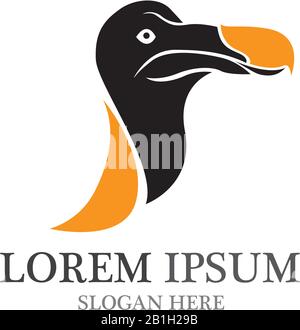 Dodo Bird Logo und Symbol Vector Icon Stock Vektor