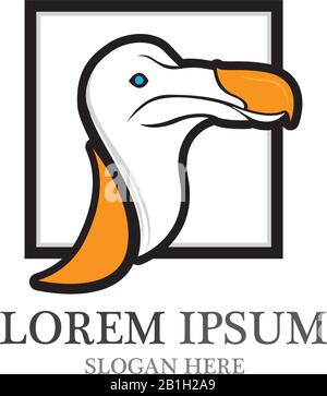 Dodo Bird Logo und Symbol Vector Icon Stock Vektor