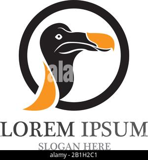 Dodo Bird Logo und Symbol Vector Icon Stock Vektor
