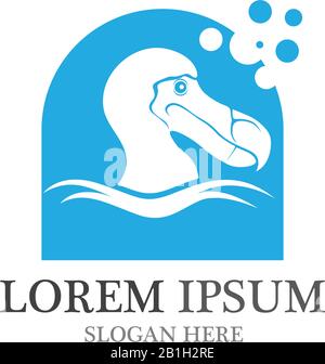 Dodo Bird Logo und Symbol Vector Icon Stock Vektor