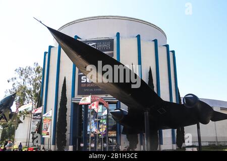 San Diego, CA 24.02.2020 Das San Diego Air and Space Museum im Balboa Park Stockfoto