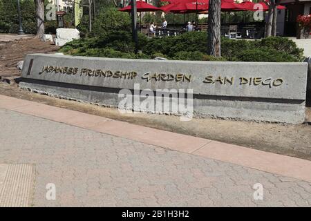 San Diego, CA 2/24/2020 Der japanische Freundschaftsgarten im Balboa Park Stockfoto