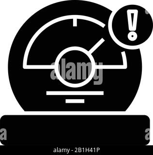 Balance Gadget Black Icon, Concept Illustration, Vector Flat Symbol, Glyph Sign. Stock Vektor