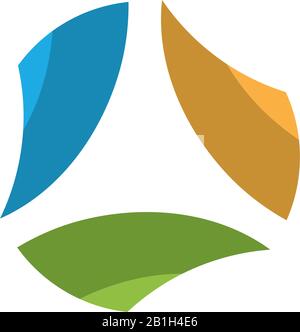 Vorlage für Vektorgrafiken mit Dreiecklogo Stock Vektor