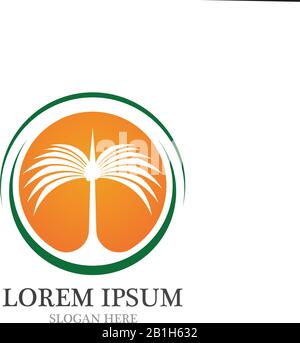 Datum Baum Symbol vektor Illustration logo Vorlage Stock Vektor