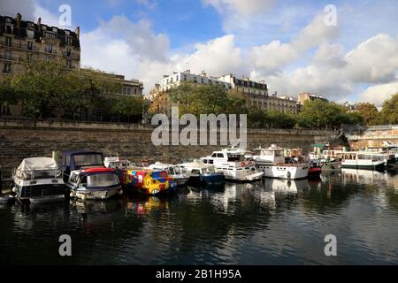 Port de l'Arsenal.Paris.Frankreich Stockfoto