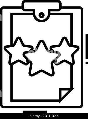 Effektives Symbol für Arbeitslinien, Konzeptzeichen, Konturvektorabbildung, lineares Symbol. Stock Vektor