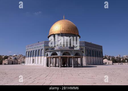 Jerusalem Israel - 14. Oktober 2017: Ein Blick auf die Al Aqsa-Moschee Stockfoto