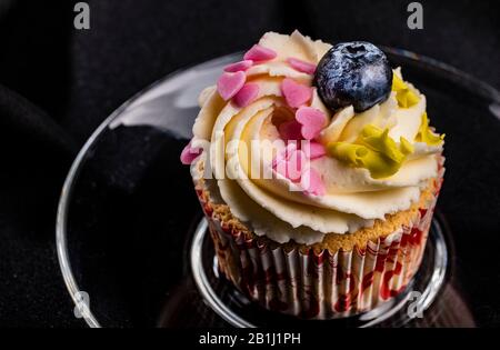 Dekorierter Feinschmeckerkuchen Stockfoto