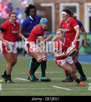 Keira Bevan (Wales)In Aktion gesehen während des Six Nations Rugby Wales der Frauen gegen Frankreich im Cardiff Arms Park Cardiff United Kingdom am 23. Februar 2020 Stockfoto