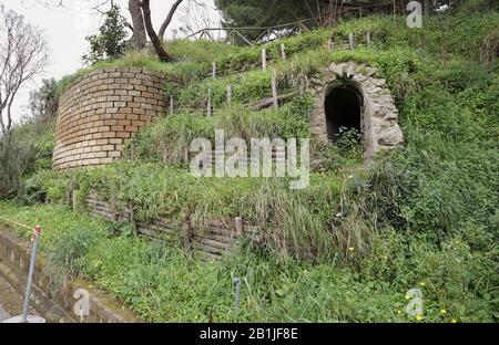 Neapel - Acquedotto del Parco Archeologico di Pausilypon Stockfoto