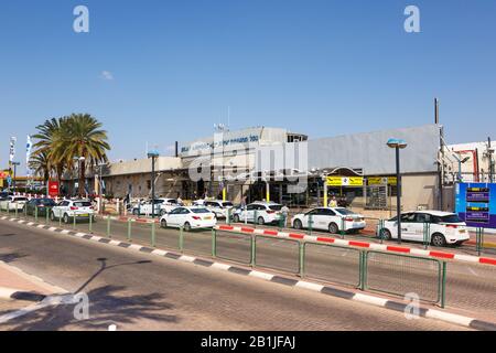 Eilat, Israel - 21. Februar 2019: Terminal des Flughafens Eilat (ETH) in Israel. Stockfoto