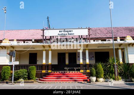 Bahnhof Ayutthaya, Thailand Stockfoto