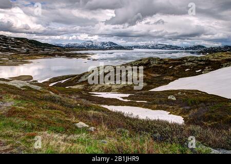 Lake Bygdin, Norwegen, Jotunheimen National Park, Bygdin Stockfoto