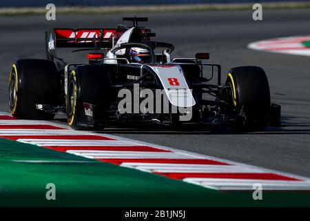 Montmelo, Spanien. Februar 2020. #08 Romain Grosjean, Haas F1 Team. Formel-1-Weltmeisterschaft 2020, Wintertesttage #2 2020 Barcelona, 26-02-2020. Foto Federico Basile/Insidefoto Credit: Insidefoto srl/Alamy Live News Stockfoto