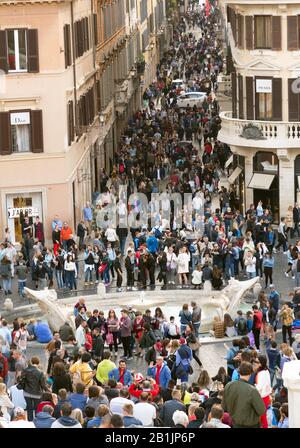 Piazza di Spagna in Rom, Italien Stockfoto