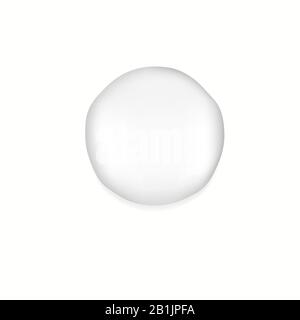 Runde Kissenschablone Isoliert auf weißem Hintergrund für Ihr Design Stock Vektor