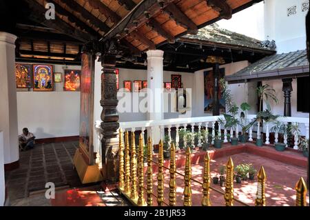 Sri Lanka, Kandy, Kataragama Devalaya Devale, Hindutempelhof Stockfoto