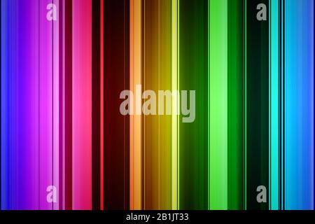 Rot blau grün violett Buntes Balkenmuster Hintergrund und Textur. Illustrarion. Stockfoto
