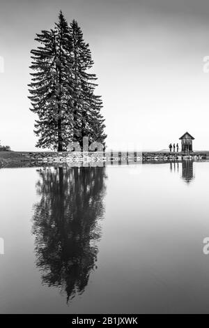 Wasserreservoirs, Banska Stiavnica in der Slowakei Stockfoto