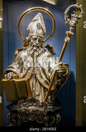 Italien Marken Senigallia - Diocesan Museum: Reliquienbüste von San Paolino Stockfoto