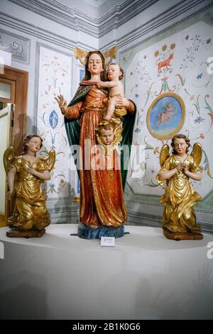 Italien Marken Senigallia - Diocesan Museum - Madonna des Rosmarins - Unbekannter Autor Stockfoto