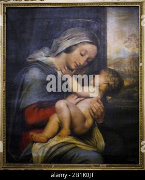 Italien Marken Senigallia - Diocesan Museum - Madonna und Kind von Julies Claude Ziegler Stockfoto
