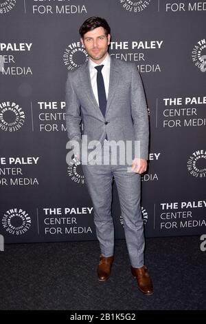 Los Angeles, USA. Februar 2020. David Giuntoli hat die ABC-Fernsehserie "A Million Little Things" im Paley Center for Medie vorgeführt. Los Angeles, 25. Februar 2020 - weltweite Nutzung Credit: Dpa/Alamy Live News Stockfoto