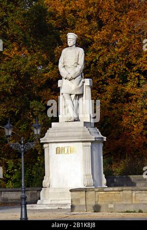 Helmuth Graf von Moltke-Denkmal am großen Stern, Berlin, Deutschland Stockfoto