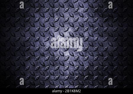 Alte und Rostrautenplatte. Metallhintergrund und Textur. 3D-Illustrationsdesign. Stockfoto