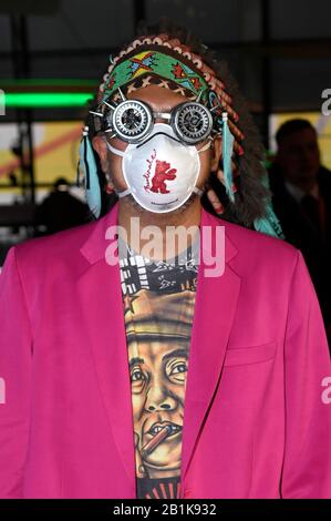 Berlin, Deutschland. Februar 2020. Khavn De La Cruz bei der Premiere von "Orphea" auf dem Internationalen Filmfestival Berlin 2020/70 im Cinemaxx. Berlin, 25. Februar 2020 - weltweite Nutzung Credit: Dpa / Alamy Live News Stockfoto