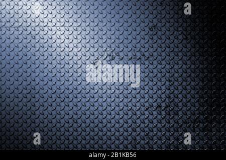 Alte und Rostrautenplatte. Metallhintergrund und Textur. 3D-Illustrationsdesign. Stockfoto